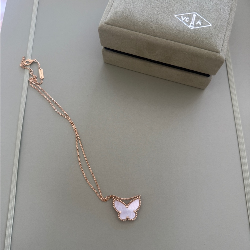 Van Cleef &Arpels Lucky Alhambra butterfly pendant